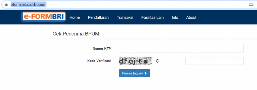 Link E-Form BRI - Cara Cek BPUM Yang Benar Dan Resmi