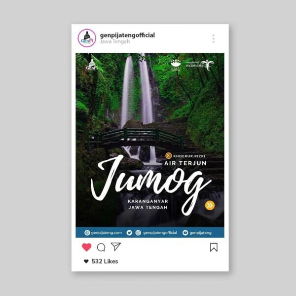 Desain Instagram Feed - Destinasi Wisata