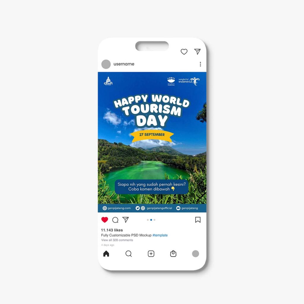 Desain Poster Hari Pariwisata Dunia