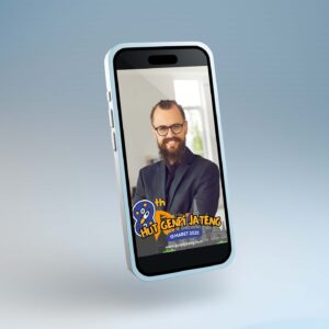 desain twibbon HUT GenPI Jateng 2025