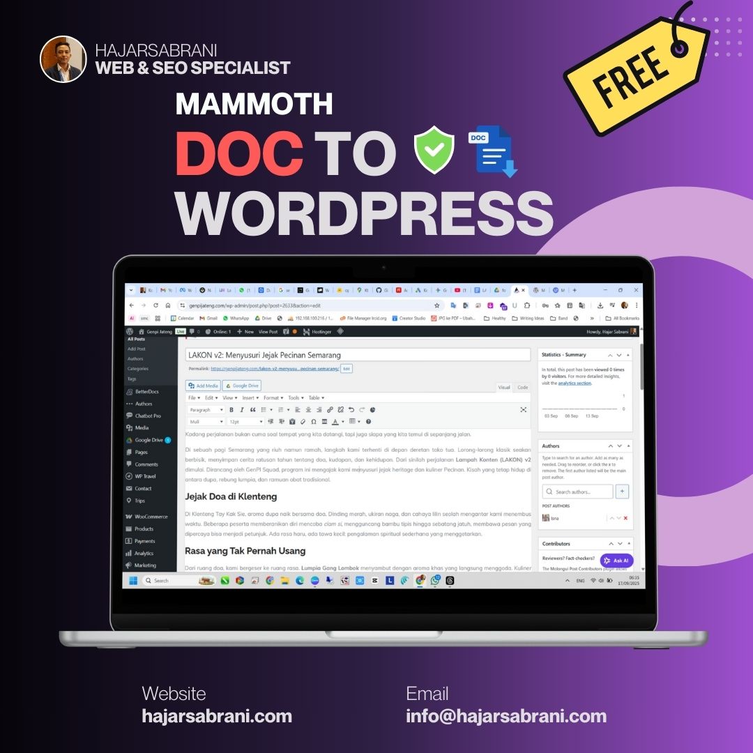 Converter Word ke Editor WordPress Otomatis