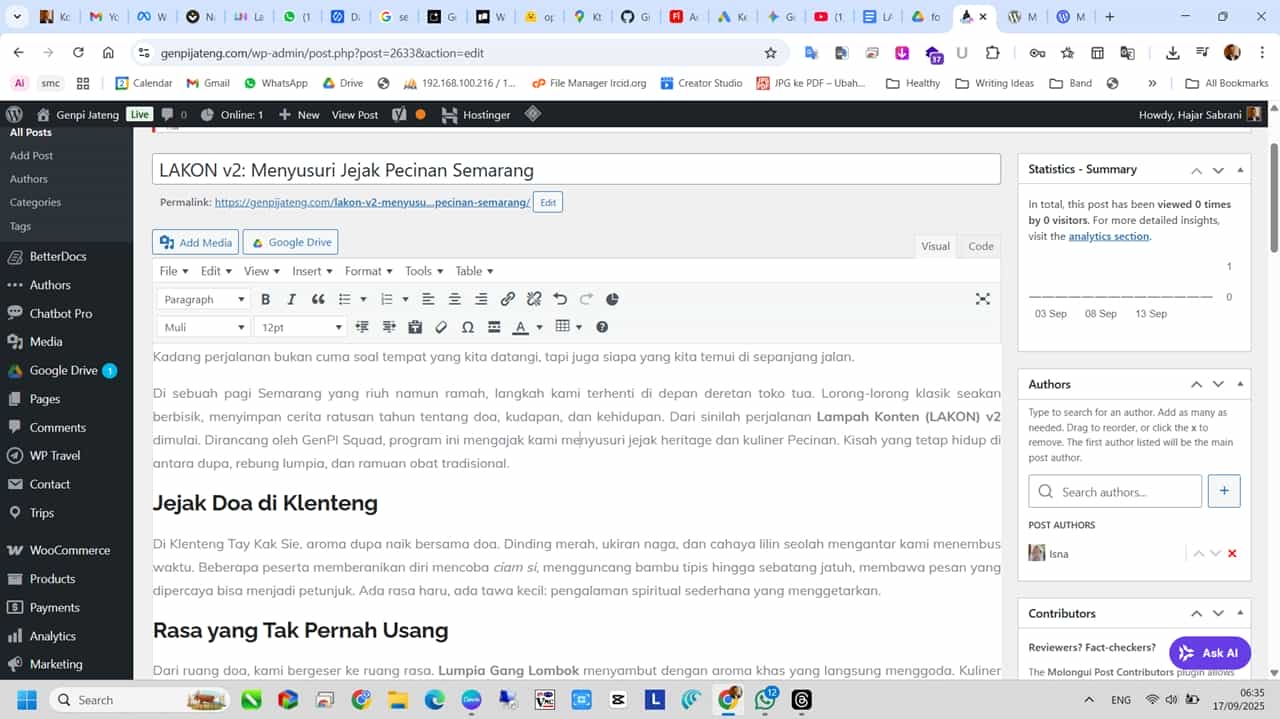 Word to WordPress (Html) editor