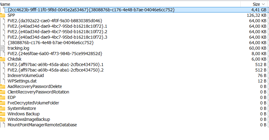 System Volume Information